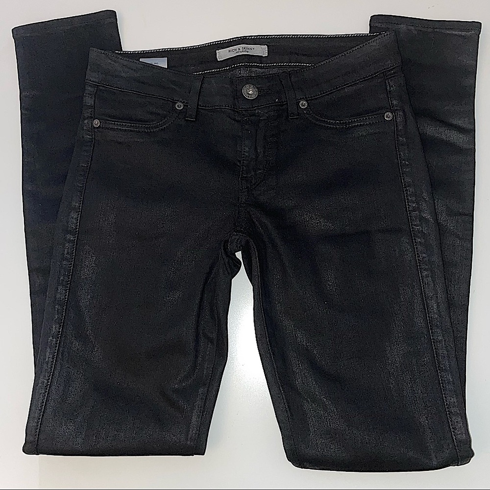 Rich & Skinny Shiny Look Skinny Jeans size 25 EUC